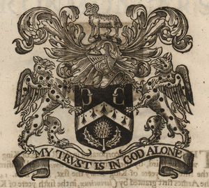 The coat of arms of the Clothworkers’
                    Company, from Stow (1633).
                    [Full size
                    image]