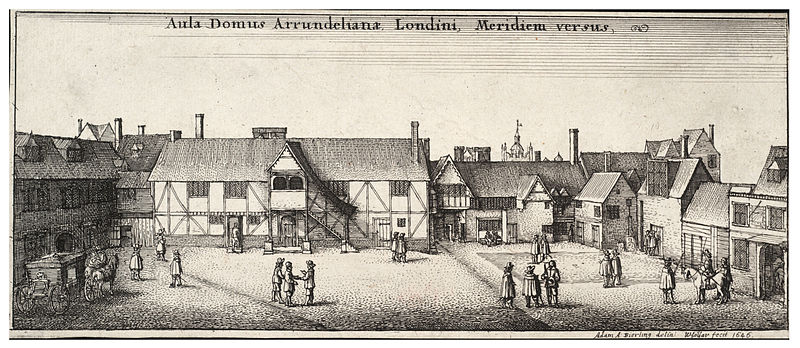 Arundel House, from the South by Wenceslas Hollar. Courtesy of Wikimedia Commons.