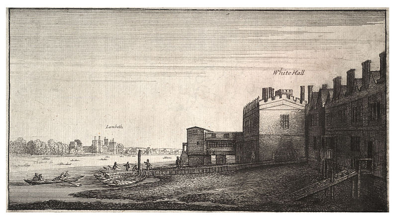 Wenceslaus Hollar, View of Lambeth from Whitehall Stairs. Image courtesy of Wikimedia Commons.
