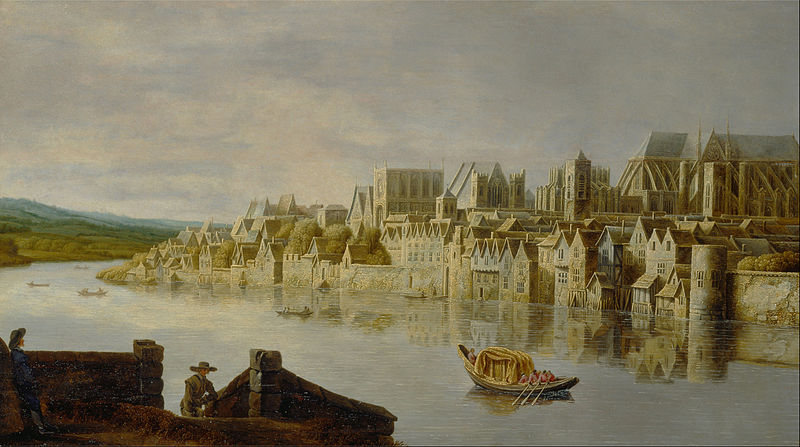 Claude de Jonghe, The Thames at Westminster Stairs. 1630. Image courtesy of Wikimedia Commons.